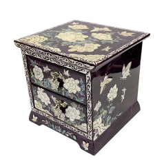 궁중 목단 서랍 보석함 2단