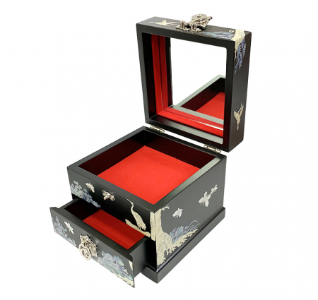 송학 서랍 보석함 2단 #3