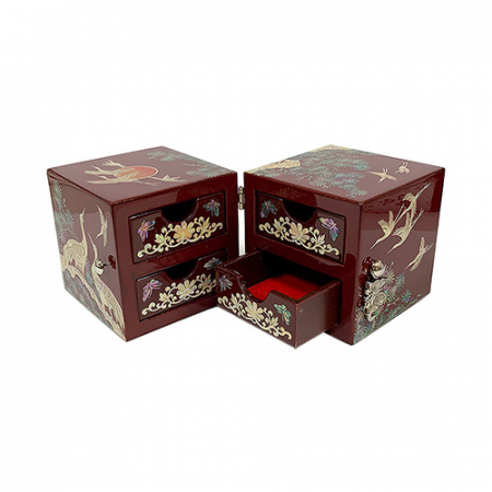 송학 쌍합 자개 케이스 #5