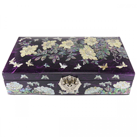 한지 목단 다용도 보석함 #4