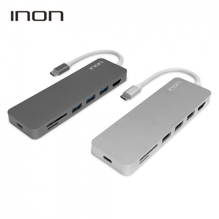 [허브] 아이논 USB C타입 to 3.0 4포트 with HDMI / SD / Mi Cro SD 허브 IN- UH210 C #2