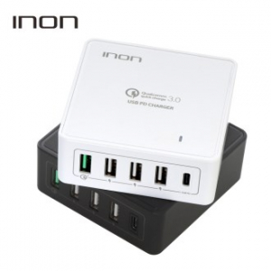 [ 멀티 충전기] 아이논 퀵차지 3.0 5포트 USB PD 멀티 충전기 IN-UC510P