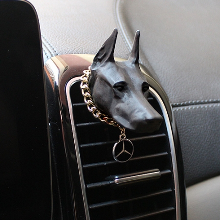 도베르만 엠블럼 석고 방향제 #3