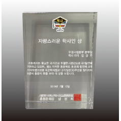 K9 직사각 크리스탈 통패