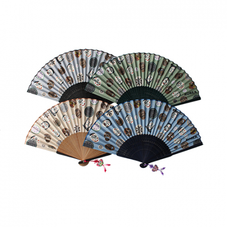 하회탈 부채 4종 #2