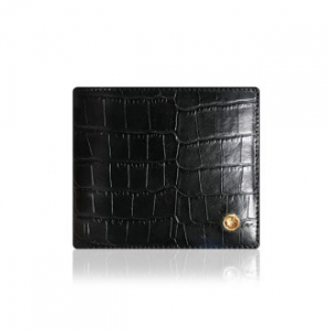 악어 무늬 소가죽 반지갑