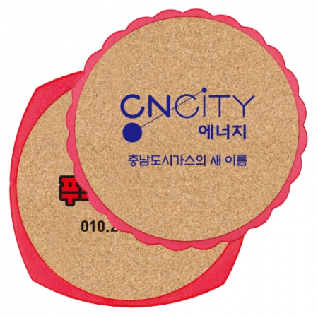 사각 콜크 해바라기 콜크 냄비받침 #2