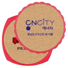 사각 콜크 해바라기 콜크 냄비받침