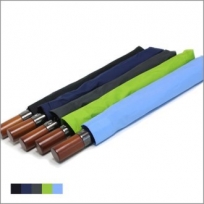 아쿠아시티 2단 솔리드 5색 원목 우산