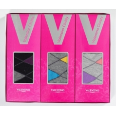 발렌티노 사각 계단 중목숙녀 3족 세트