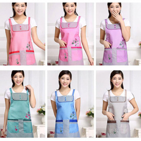 방수 플라워 앞치마 (6가지 색상) // [인쇄가능] #2