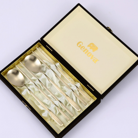 훈민정음 티타늄 부부수저 선물세트 (제노바 우단케이스) #2