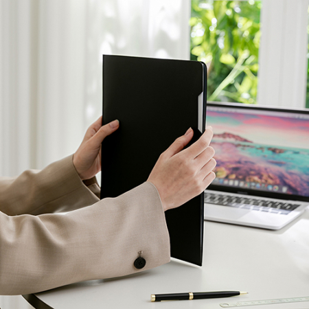 레더 L홀더 [내부 투명 파티션] #4