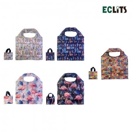 에클리츠 포켓형 패턴 장바구니 시장가방 에코백 #2