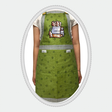 H형 쿠키 연두 앞치마 앞주머니 #2
