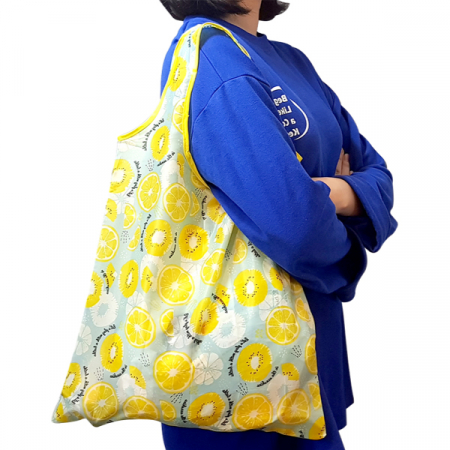 단추 방수형 장바구니, 시장 가방, 에코백 #2