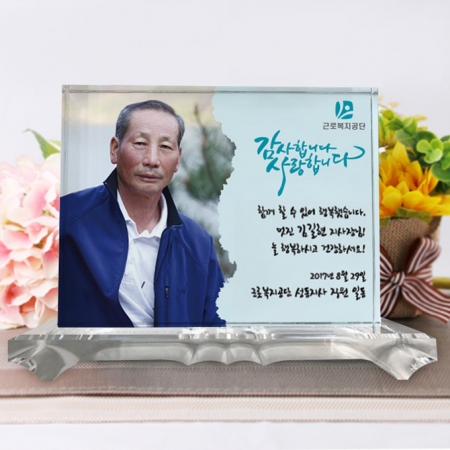 사진상패 취득 취임패 정년퇴직감사패 크리스탈 송공패 ph-028 #2