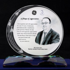 인물화 감사패 크리스탈 상패 공로패 재직퇴직기념패 위촉패 초상화 선물tks 090