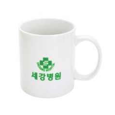 직선 백자 머그컵