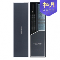 송월 노을 타올 40 + SW 2단 모던체크 우산 2p 콤보세트