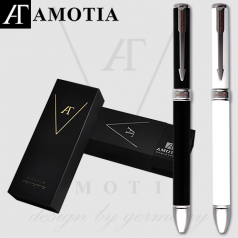 아모티아 크레망스 금속볼펜+가죽파우치제공