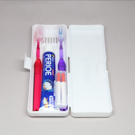 10. 이중모2 + 커플 사각 케이스 + 치간 2p + 치약 #2