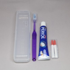 이중모 + 사각 케이스 + 치간 칫솔 2p + 치약