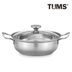 텀스쿡 베루스 스텐 전골냄비 24cm (강화유리뚜껑 포함)