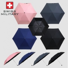 스위스밀리터리 3단 수동 쿨링 암막 스키니 우양산