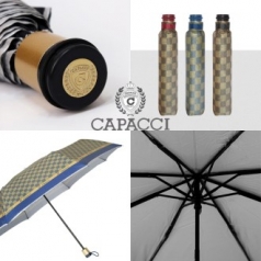 가파치 체크 실버 3단우산