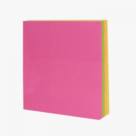 큐브형 형광 4색 점착메모지 160매 70*76mm (HS-70-04) #2