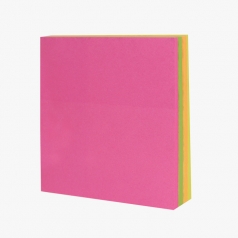 큐브형 형광 4색 점착메모지 160매 70*76mm (HS-70-04)