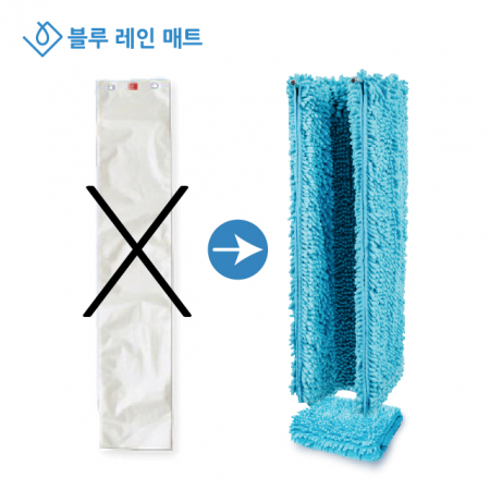 블루 레인 매트, 우산 빗물 제거 매트 2구set #3