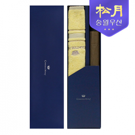 송월 카운테스마라 센치 40 타올 + 2단 완벽 무지우산 2p 세트 #2