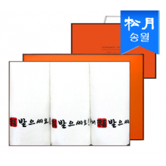 [송월타올] 새해복 도장 타올 3매 세트 + 쇼핑백 s