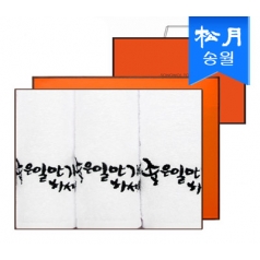 [송월타올]좋은 일만 가득하세요 타올 3매 세트 + 쇼핑백 s