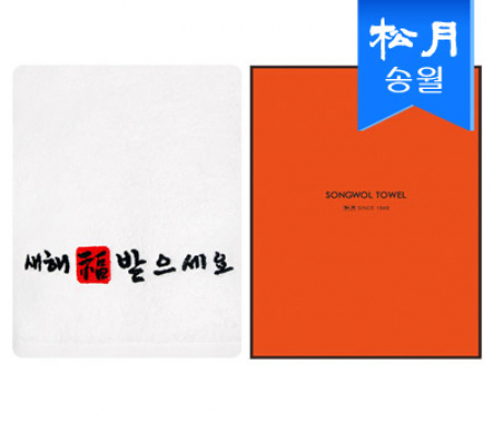 [송월타올] 새해복 도장 타올 1매 (케이스) s #2