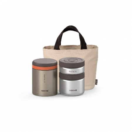 키친아트 라팔 골드 메탈 보온 죽통 도시락 1080ml #2