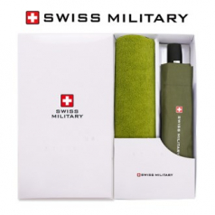 스위스밀리터리 3단 7K 무지 완전 자동우산 + 150g 세면타올세트