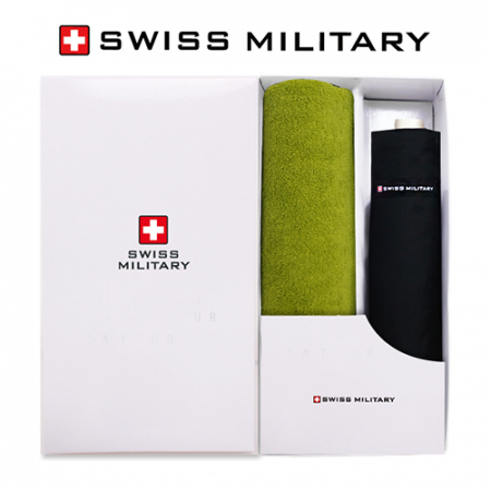 스위스밀리터리 3단 수동 모던스키니 우산 + 150g 세면타올세트 #2
