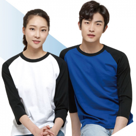 면 30수 코마 나그랑 7부 티셔츠 #2