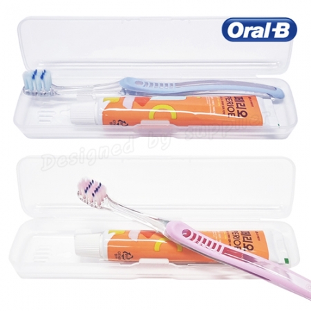 오랄비 칫솔 벨벳 (초슬림모) + 페리오 칫솔 치약 세트 / 여행용세트 #4