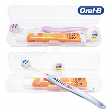 오랄비 칫솔 벨벳 (초슬림모) + 페리오 + 치실 / 칫솔 치약 세트 / 여행용세트 #4