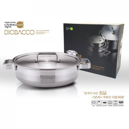 리빙아트 디오바코 통5중 스텐 24 전골냄비 #2