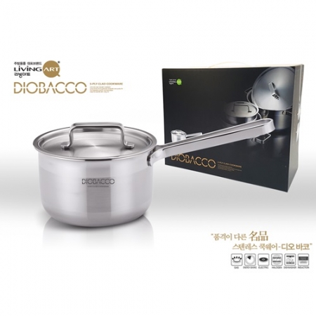 리빙아트 디오바코 통5중 스텐 16 편수냄비 #2