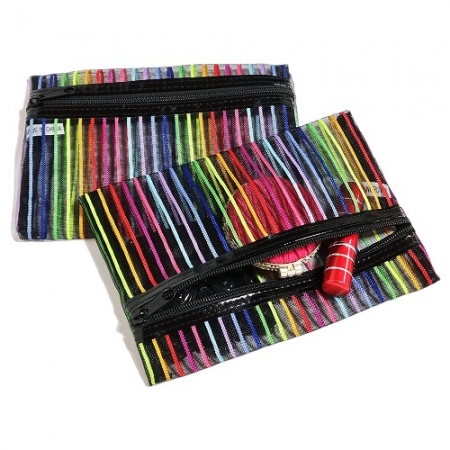 레인보우 컬러 메쉬 파우치 [PH037] #2