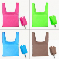 접이식 컬러 포켓 시장바구니, 쇼핑백 단추 시장바구니 시장가방 방수