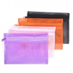 휴대용 컬러 메쉬 파우치