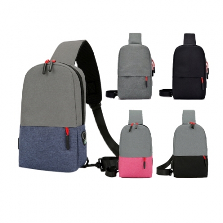 모던 투톤 슬링백 18*28*7cm #2