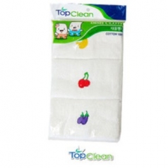 과일 자수 순면 행주 3p